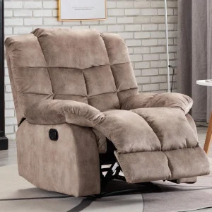 CANMOV Fabric Recliner, Camel