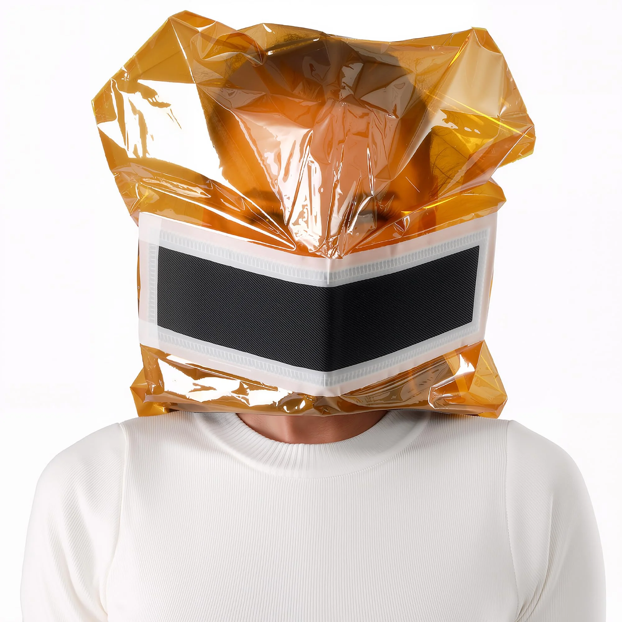 Portable Emergency Fire Escape Mask, Full Face Smoke Filter Respirator with Heat Protection for Home and Workplace Safety