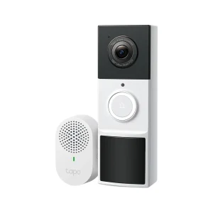 TP-Link Tapo Wireless Smart Video Doorbell with 2K Camera. Battery-Operated, Weatherproof, Head-To-Toe View, Two-Way Audio, Smart AI Detection, Local & Cloud Storage. No-Subscription Required - TD21